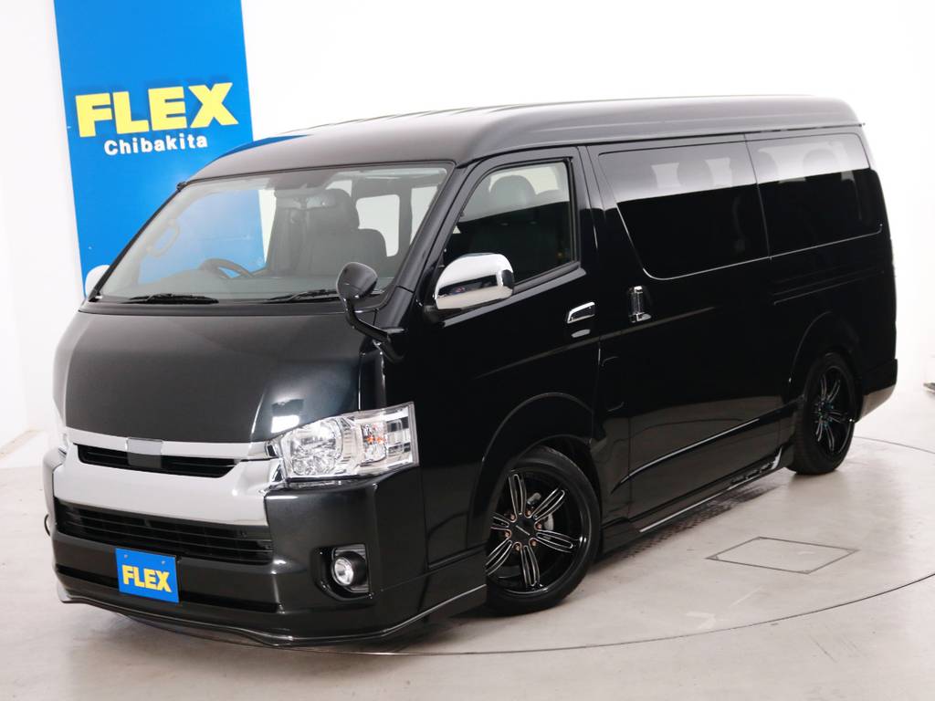 新車未登録　ハイエースワゴンＧＬ　ガソリン２ＷＤ　１０人乗り３ナンバー登録　４１５コブラフルエアロ　当社オリジナル内装アレンジ【Ｖｅｒ２】！