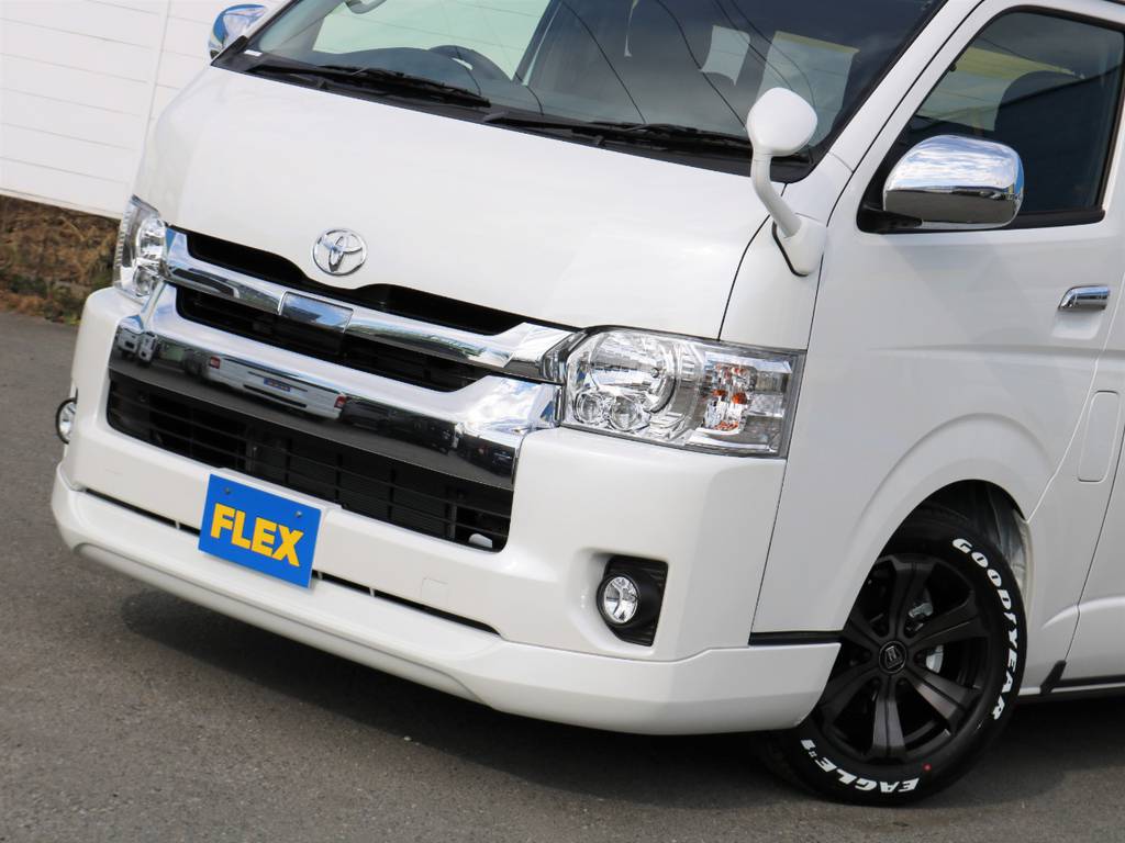 スッキリとした内巻き型のESSEX　Ver4フロントリップスポイラー！