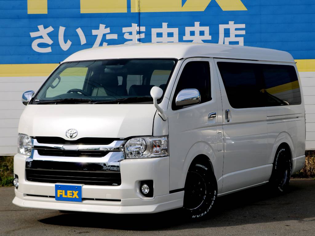 FLEXオリジナルDelfinoLineフロントスポイラーで迫力のあるお車に♪