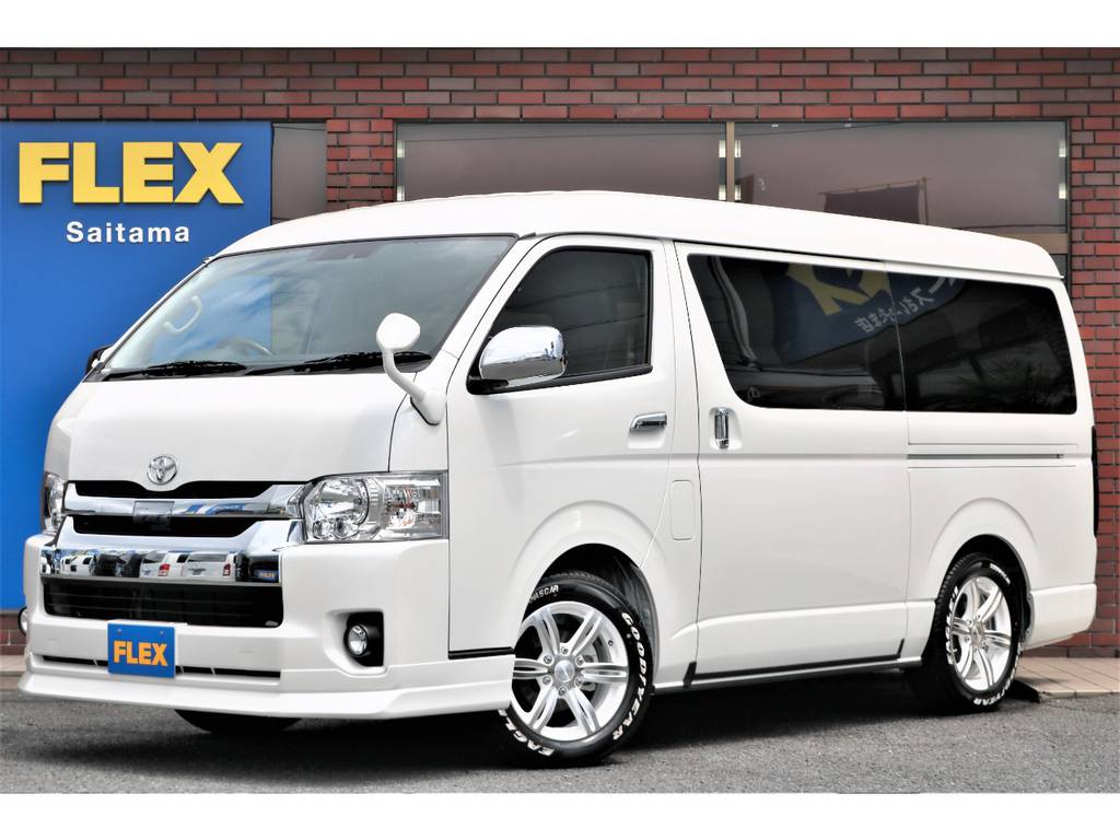 新車ハイエースワゴンＧＬ４ＷＤ寒冷地仕様！ＦＬＥＸオリジナルＶｅｒ２内装架装！！