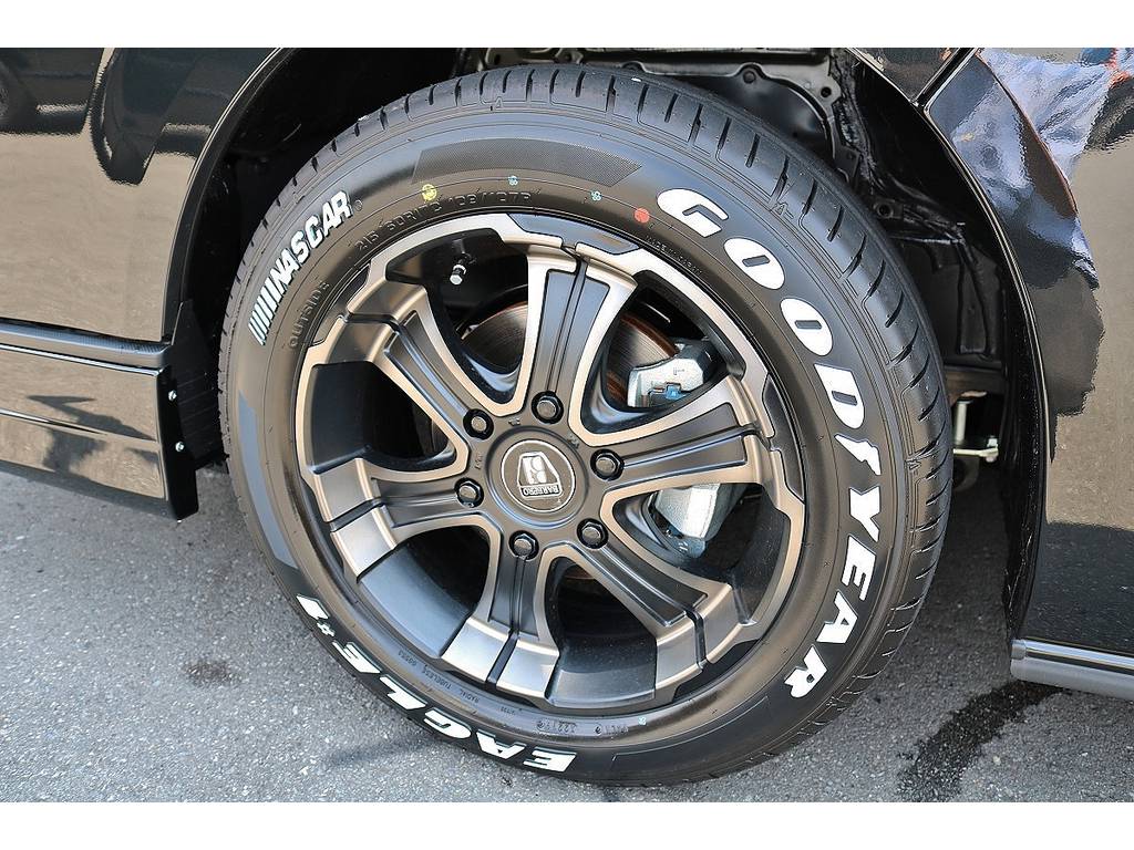 FLEXオリジナルカラー　バルベロ　ワイルドディープス１７インチAW×GOODYEAR　NASCARタイヤ！