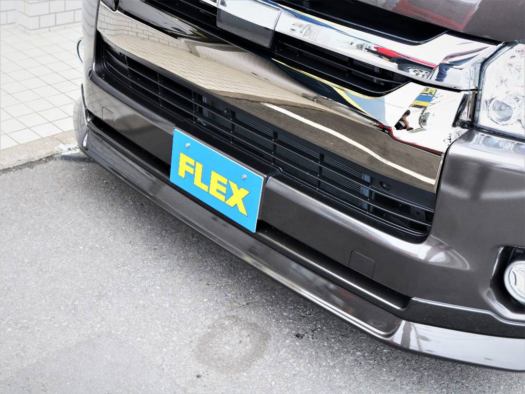 ＦＬＥＸオリジナルデルフィーノラインフロントスポイラー！