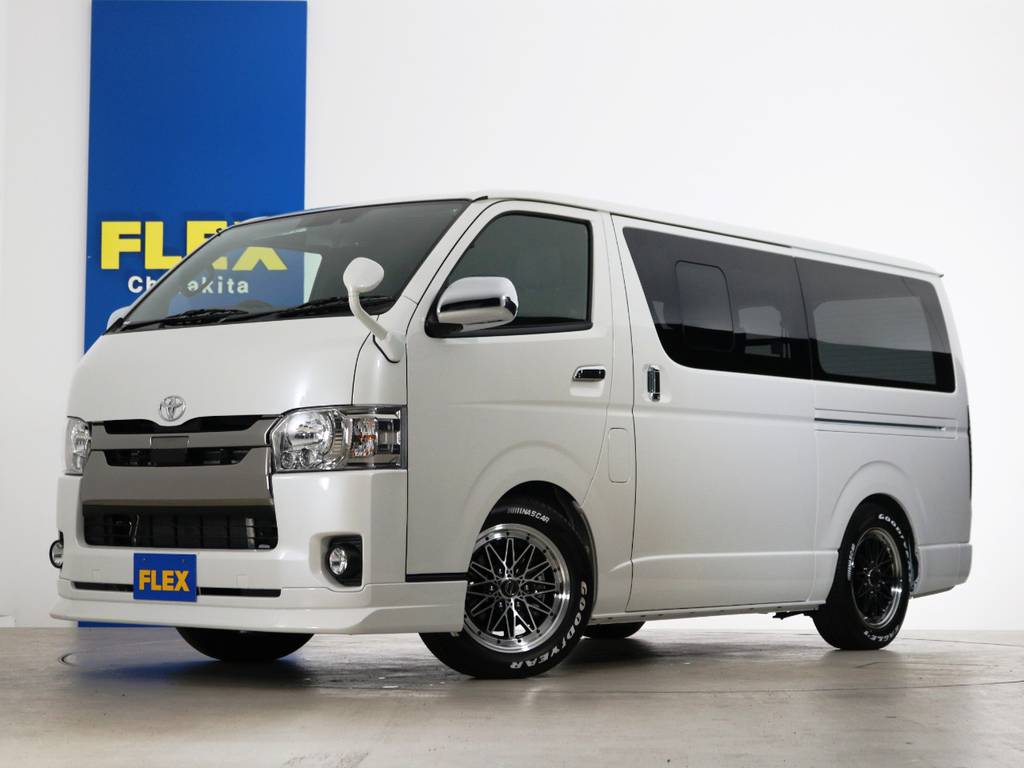 ディーゼル２ＷＤ　床張り施工済み　５人乗り４ナンバー登録　ハイエースバン！