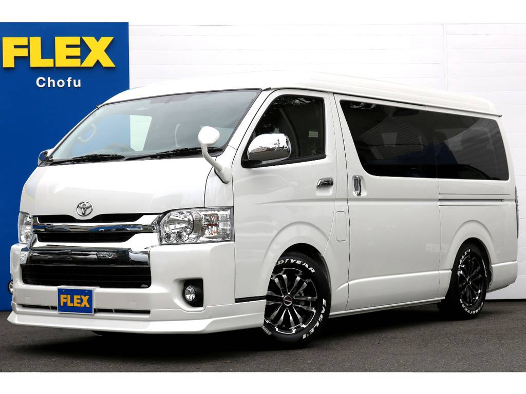 ハイエース調布店０４２４－４０－１１９１までお問い合わせください！新車ハイエースワゴン架装車キャプテンシートの1台です！