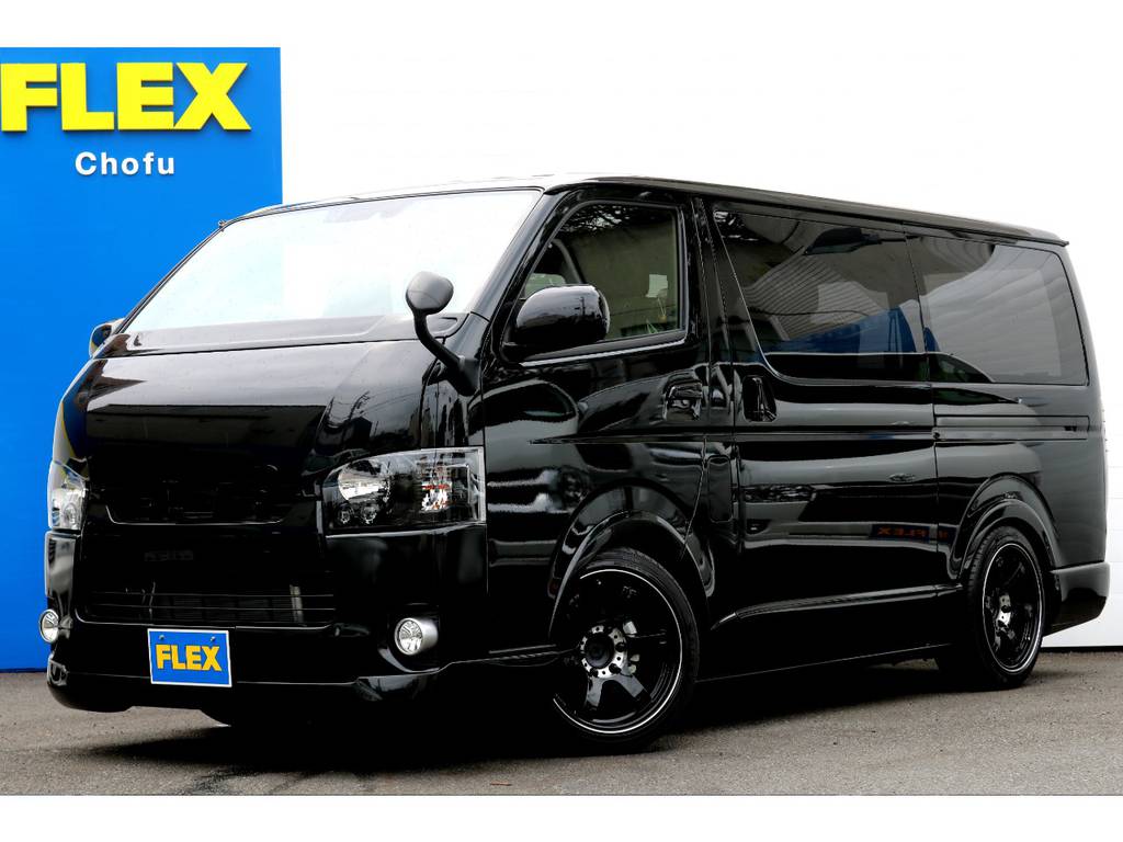 ハイエース調布店０４２４－４０－１１９１までお問い合わせください！新車ハイエースＶＧＩＢＳＯＮフルエアロ！床張り施工済み！
