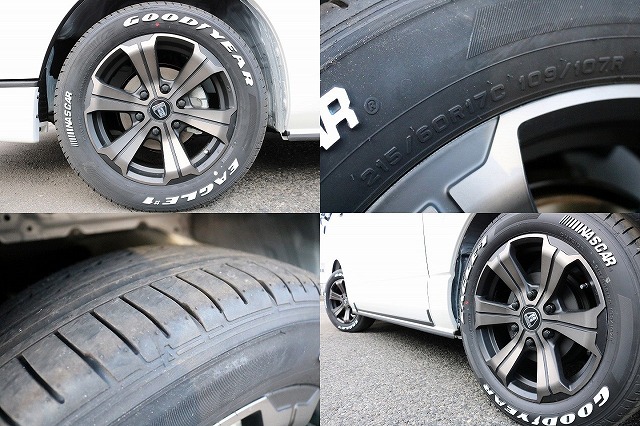 当社オリジナルバルベロＧＲ、ＧＯＯＤＹＥＡＲナスカータイヤを装着しています。