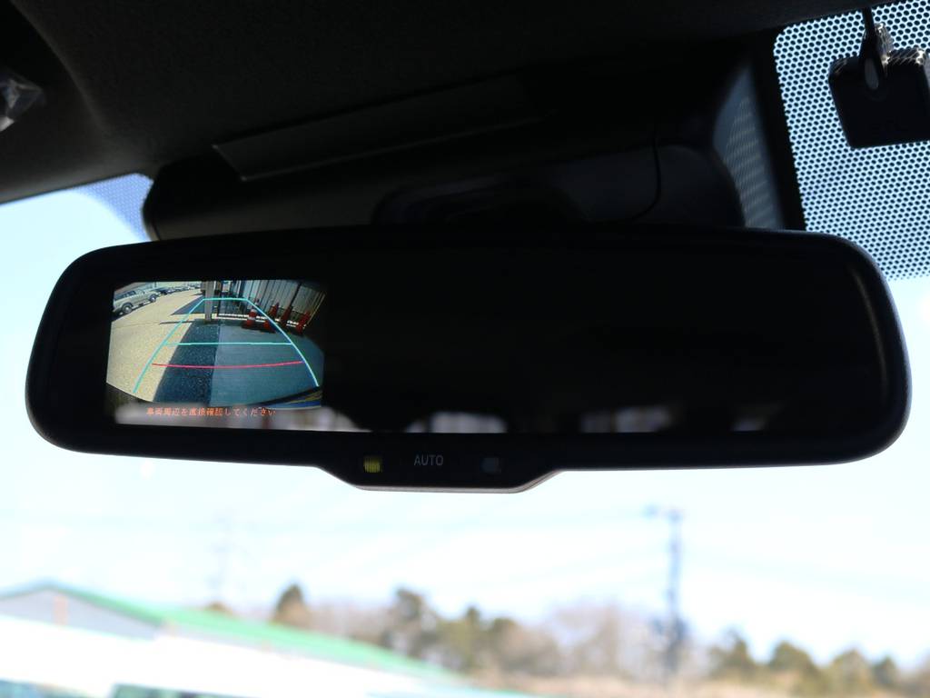 メーカーオプション　バックモニター内蔵自動防眩インナーミラー♪