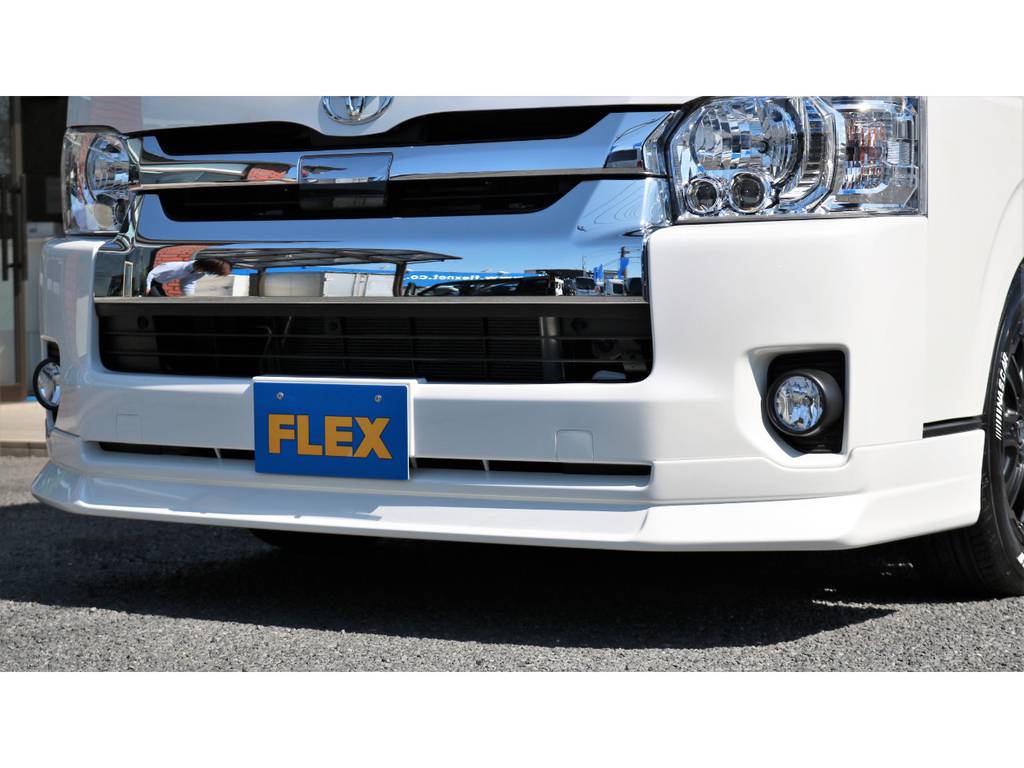 ＦＬＥＸオリジナルフロントスポイラー装着済みです！
