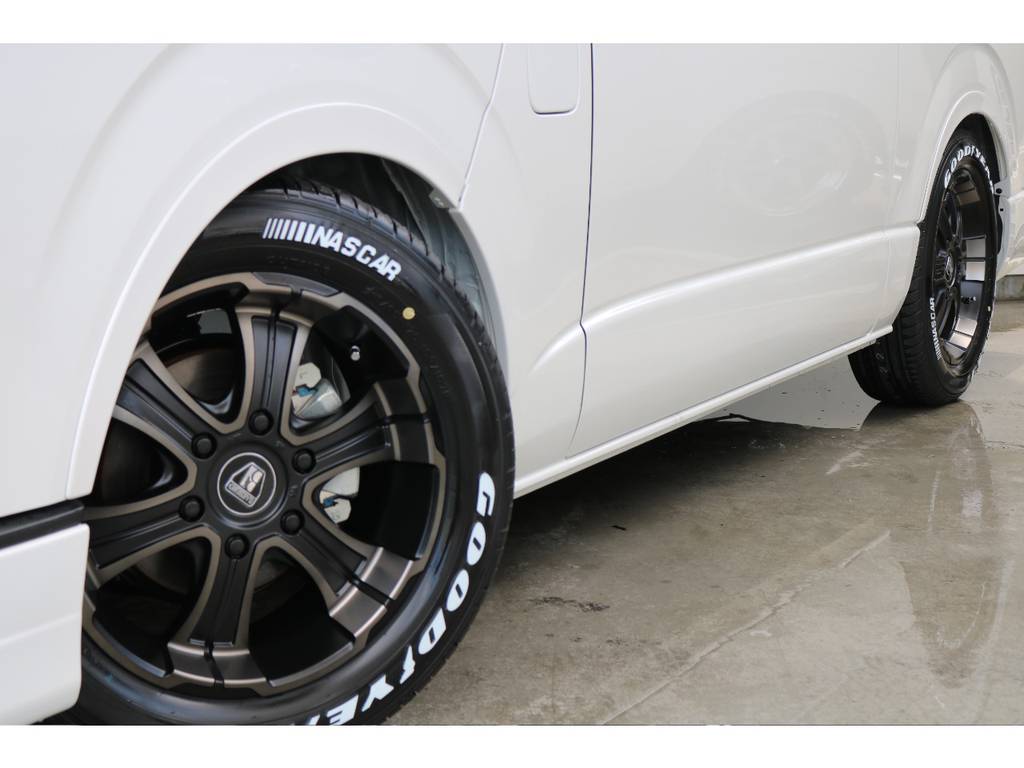 バルベロディープスアルミホイール＆ナスカータイヤ、オーバーフェンダーも装着済みです!!