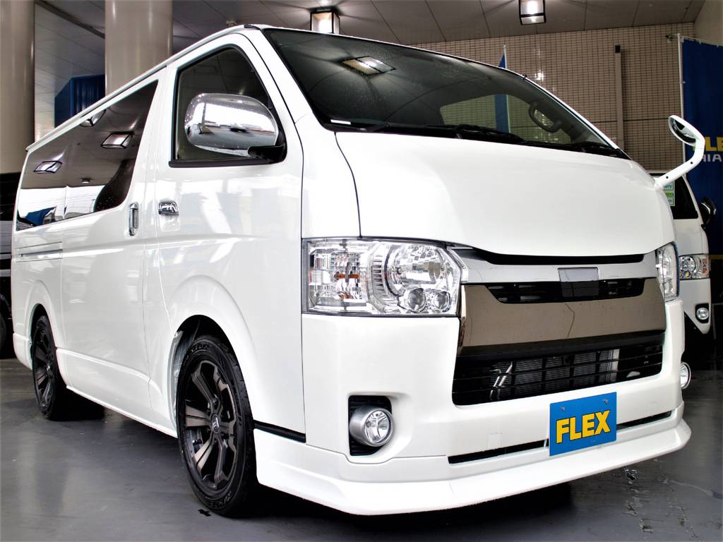 FLEXオリジナルDelfino Lineフロントスポイラー！　４１５コブラボンネット！