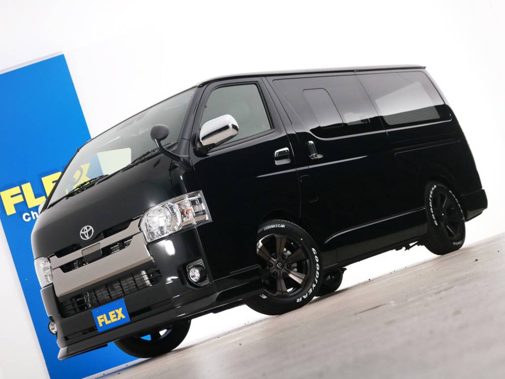 新車未登録　ハイエースバン　Ｓ－ＧＬ　ＤＰⅡ　ディーゼルターボ２ＷＤ　５人乗り４ナンバー登録　ＦＬＥＸオリジナル内装アレンジ【Ｖｅｒ４】！