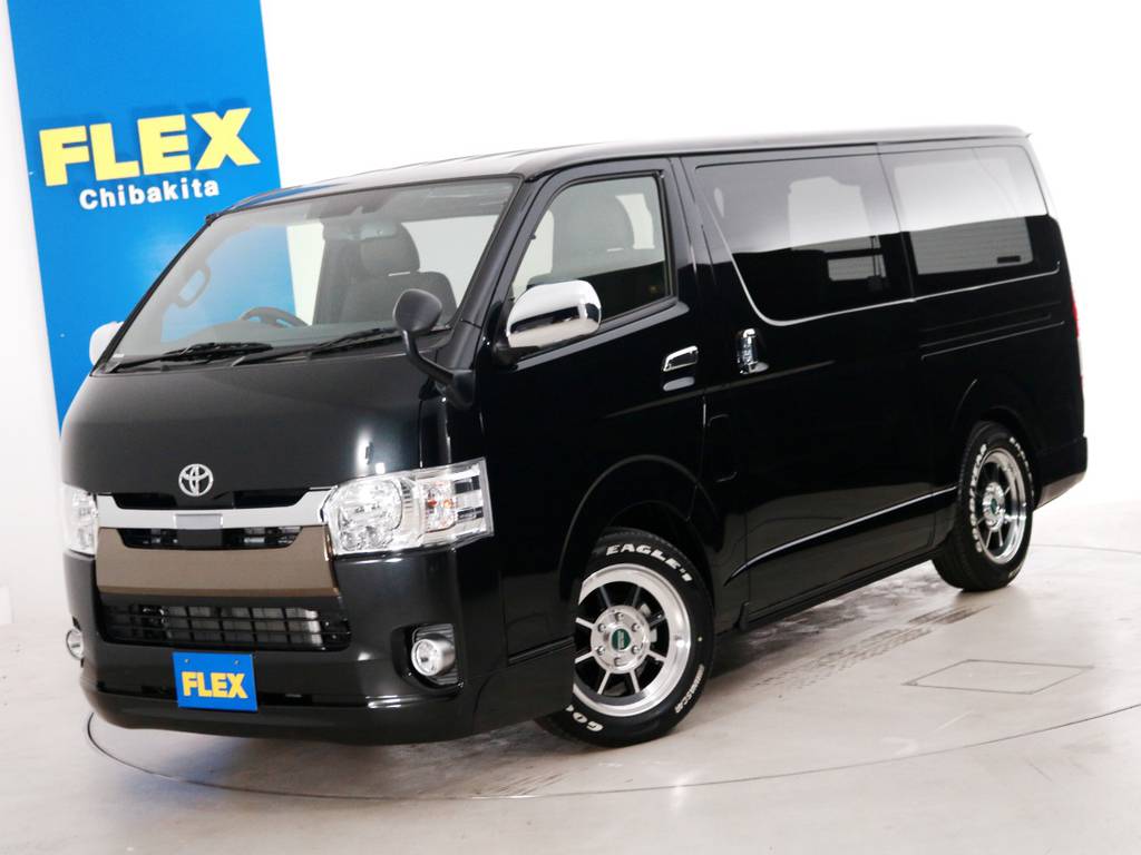 新車未登録　ハイエースバン　Ｓ－ＧＬ　５０ＴＨアニバーサリーリミテッド　ディーゼルターボ４ＷＤ　５人乗り４ナンバー登録　寒冷地仕様　ベッドカスタムＰＫＧ！