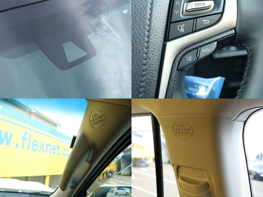 Toyota Safety Senseが付いておりドライブをアシストしてくれます♪もしもの際のエアバックもしっかり揃っております☆
