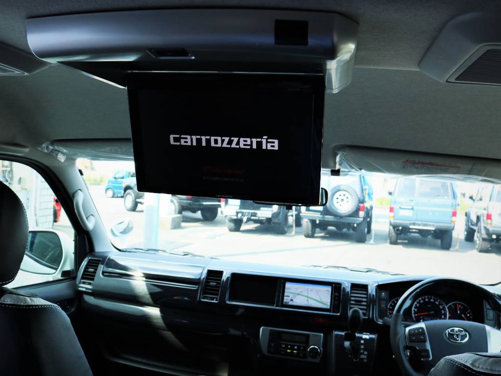カロッツェリア製フリップダウンモニター！