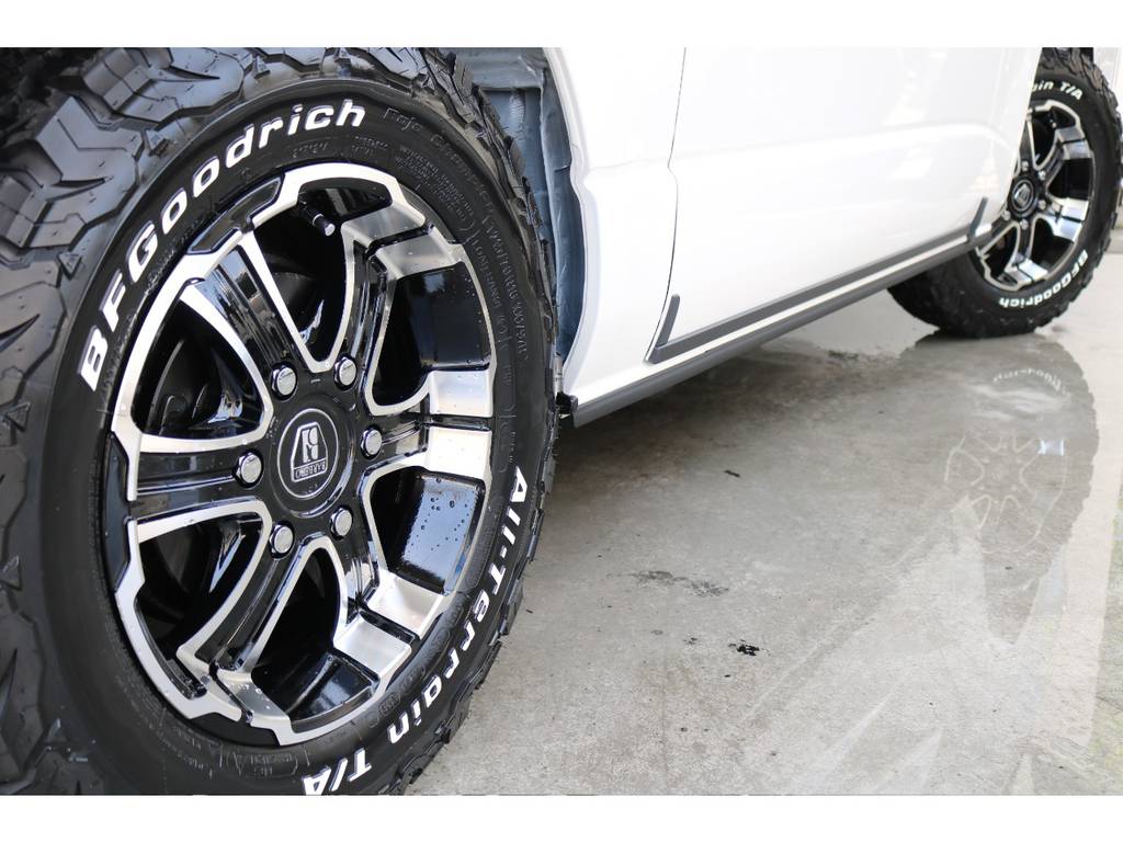 バルベロディープス１６インチアルミホイール/ＢＦグッドリッチＫＯ２　１６インチタイヤ　車両代に含まれております