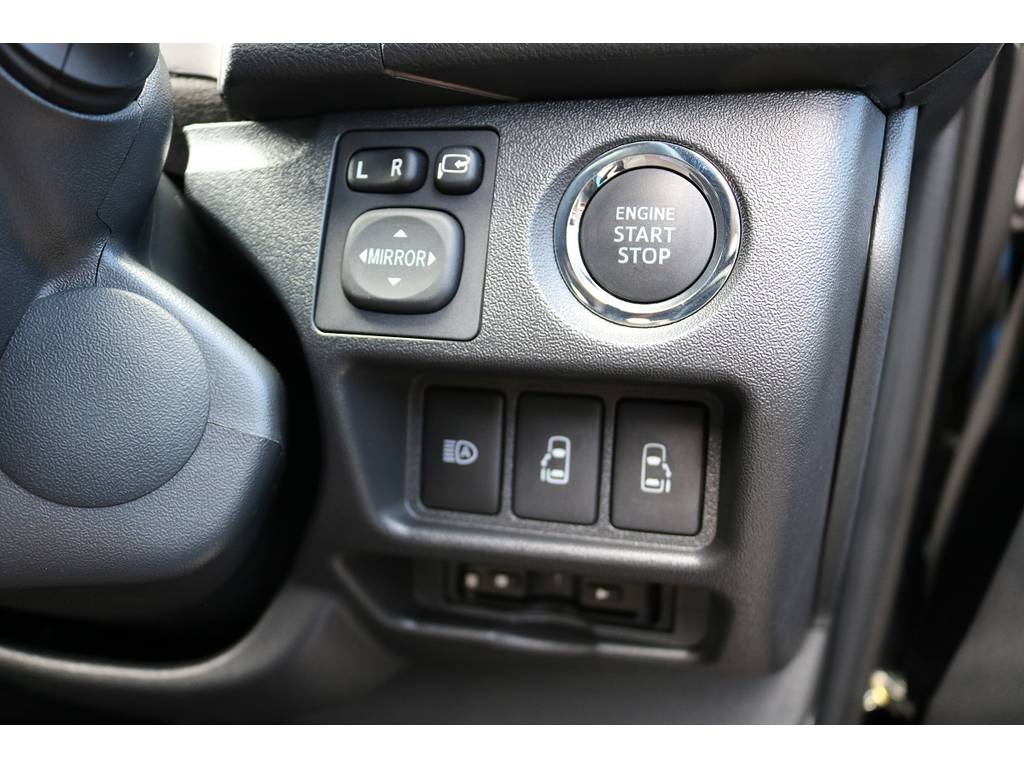 ＴＳＳ装備車両！プッシュスタート、両側パワースライドドアは標準装備となっております。