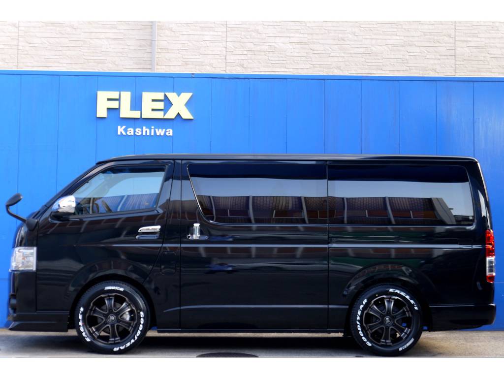メーカーオプション 両側パワースライドドア完備！！フルエアロの追加オーダーもお任せください！！