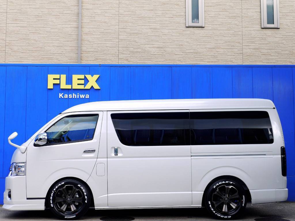メーカーオプション パワースライドドア完備！！フルエアロの追加オーダーもお任せください！！