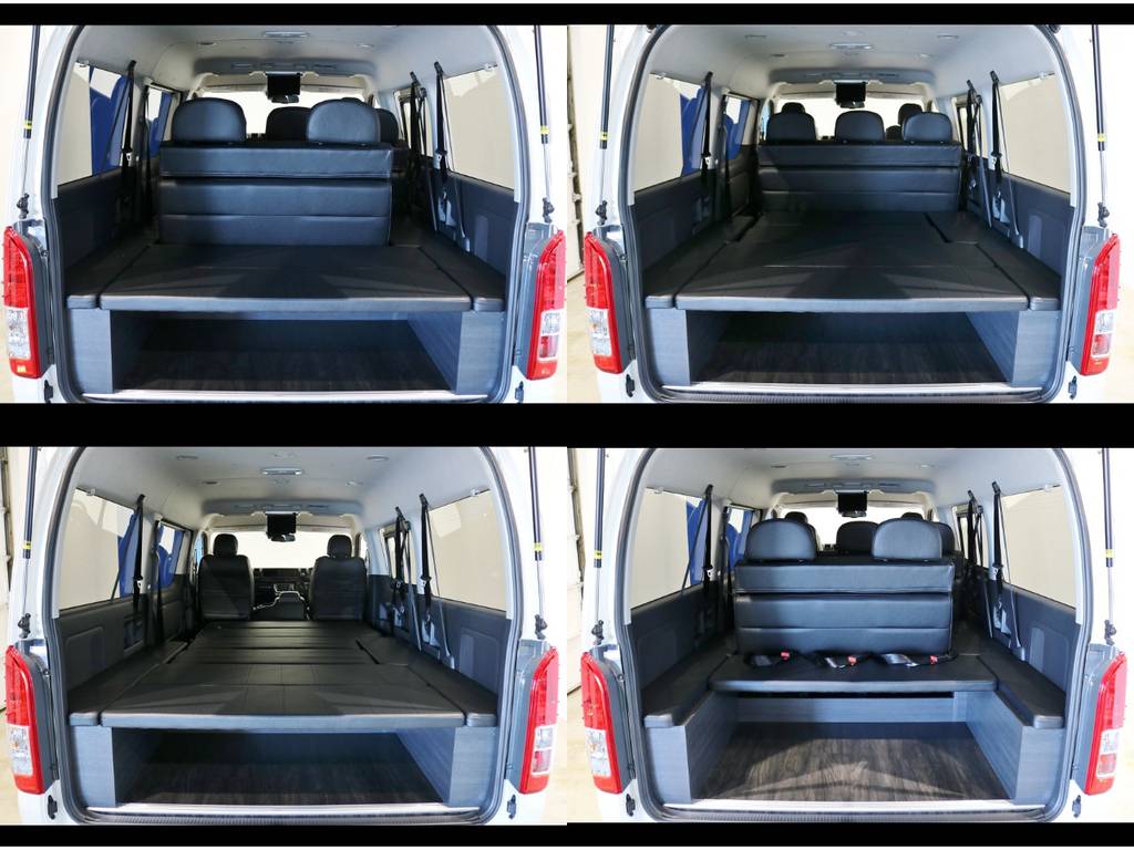 純正４列目シートを取り外す事で、後部荷室を有効活用出来る実用性重視の１台です！