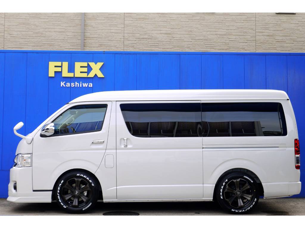 メーカーオプション パワースライドドア完備！！フルエアロの追加オーダーもお任せください！！