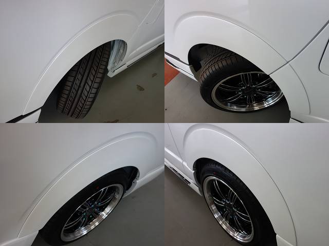 新車ハイエースＶ５０周年特別仕様車４１５コブラフルエアロＫＩＴ完成しました！！スポーティーな１台！！