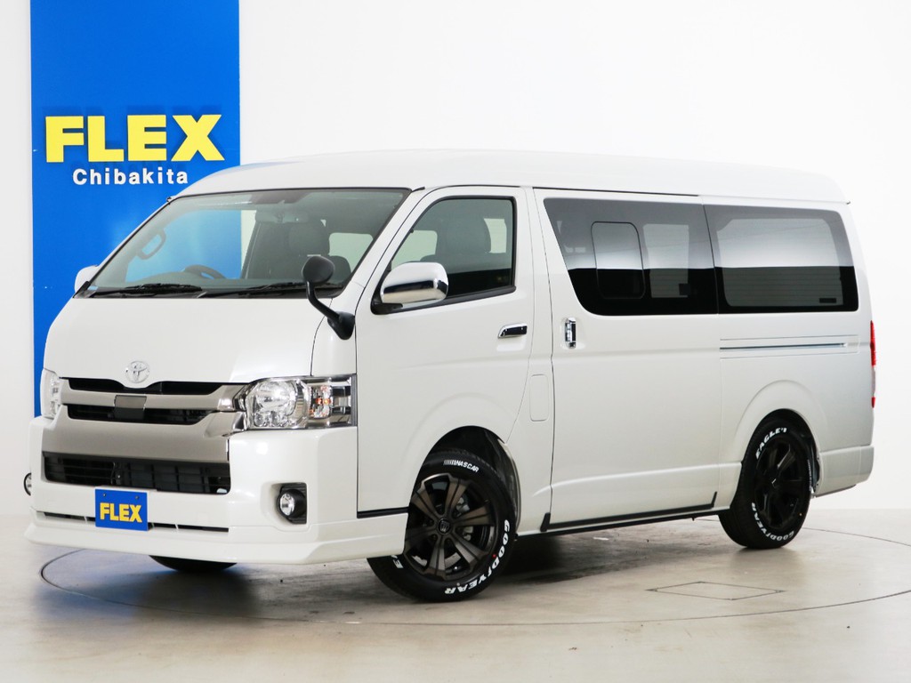 新車未登録　ハイエースバン　ワイド　ＤＰⅡ　ガソリン４ＷＤ　ＦＬＥＸオリジナル内装アレンジ【ＦＵ－Ｗ　Ｄ/ＰⅡ】！