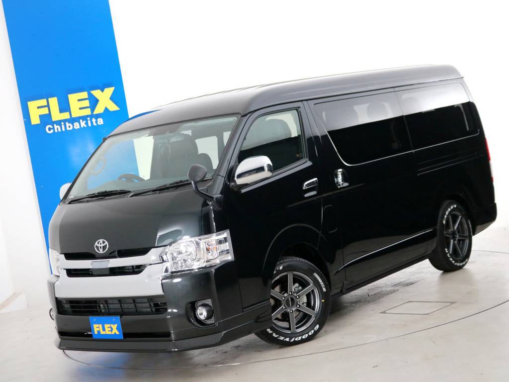 新車未登録　ハイエースワゴンＧＬ　ガソリン４ＷＤ　１０人乗り３ナンバー登録　ＦＬＥＸオリジナル内装アレンジ【アレンジＲ１】！