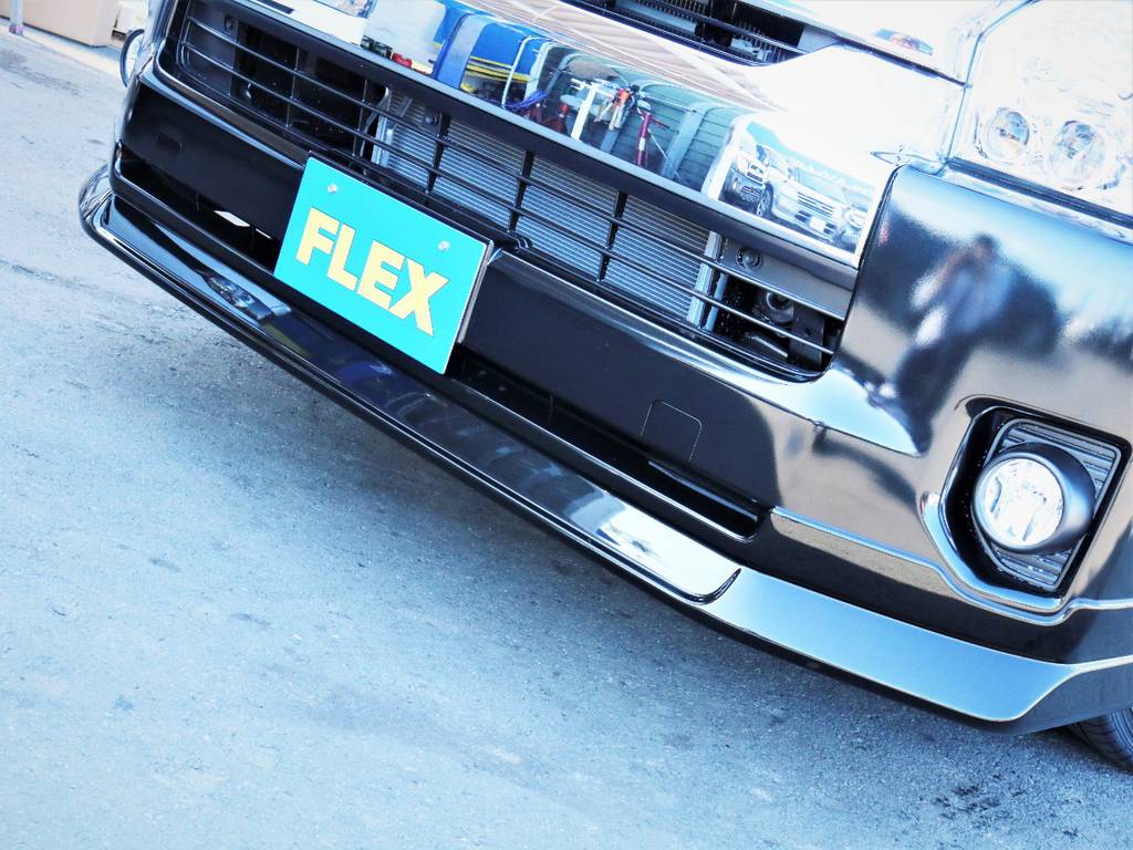 ＦＬＥＸオリジナルデルフィーノラインフロントスポイラー！