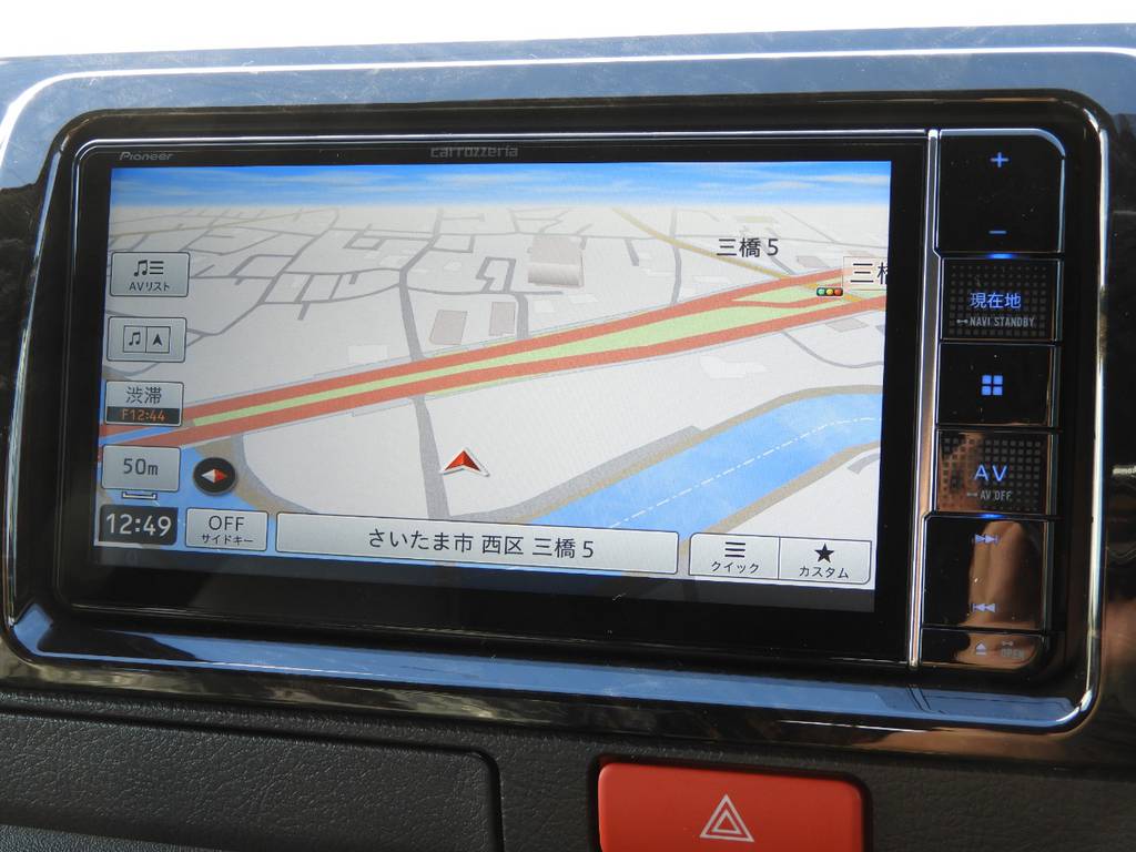 便利な機能が盛りだくさんのパイオニアフルセグSDナビ搭載♪