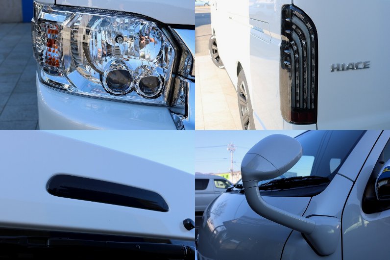 輝ＬＥＤテールランプにヴァレンティーＬＥＤハイマウントストップ装備！フェンダーミラーはボディー同色仕上げ！