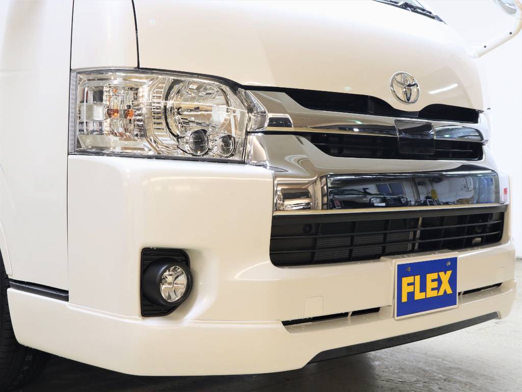 ＦＬＥＸ Ｖｅｒ１フロントリップスポイラー！こだわりの２０２ブラック塗分け塗装！