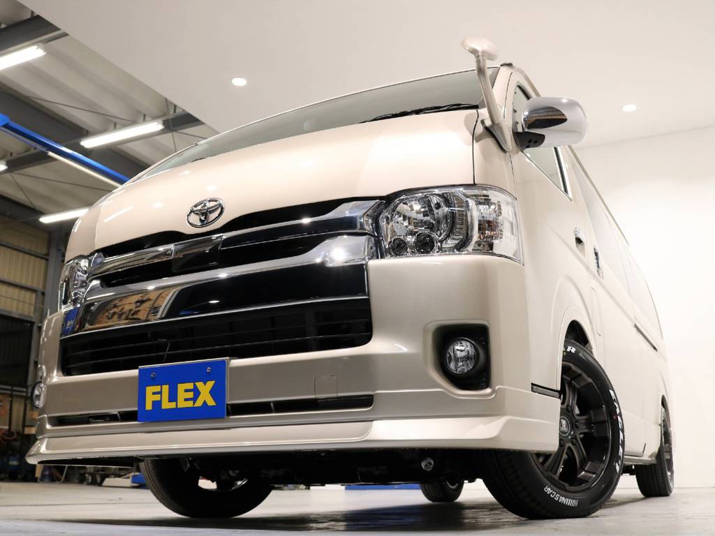 FLEXオリジナルフロントリップスポイラー装備！