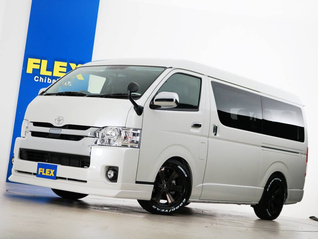 新車未登録　ハイエースワゴンＧＬ　ガソリン２ＷＤ　１０人乗り３ナンバー登録　ＦＬＥＸオリジナル内装アレンジ【Ｖｅｒ２】！