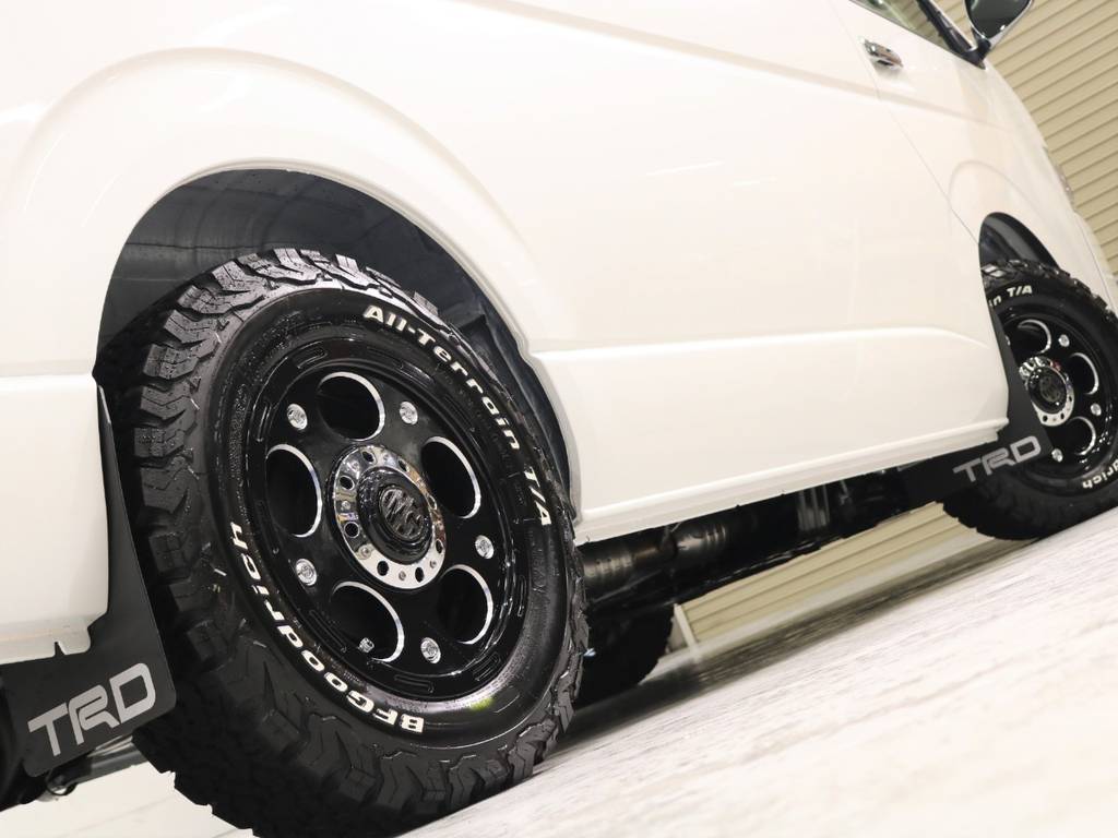 TRDマッドフラップ装備！