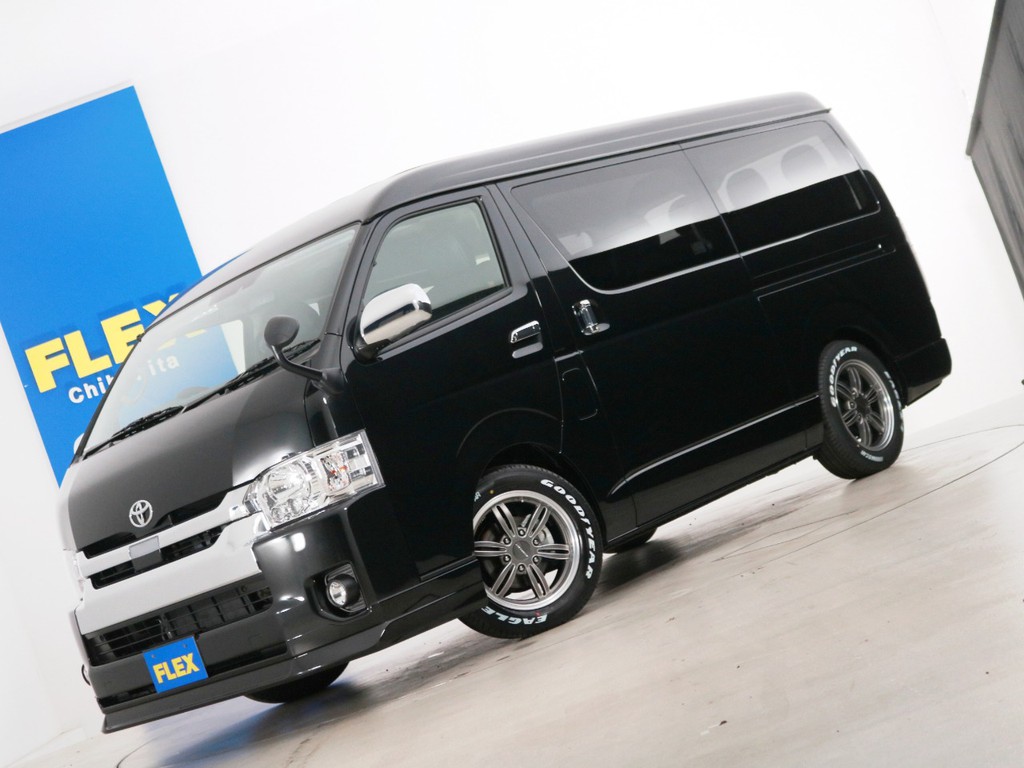 新車未登録　ハイエースワゴンＧＬ　ガソリン２ＷＤ　１０人乗り３ナンバー登録　ＦＬＥＸオリジナル内装アレンジ【アレンジＡ－Ｓ】！