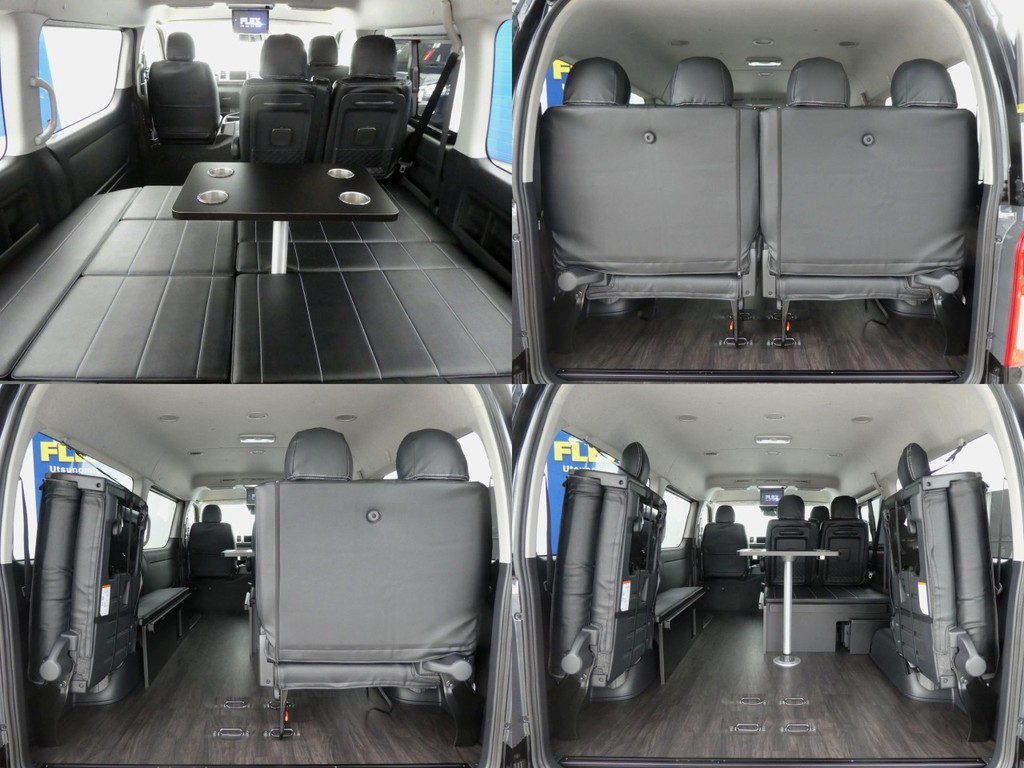 最後列は跳ね上げ可能！！キャリースペースとしてもお使いいただけます☆彡