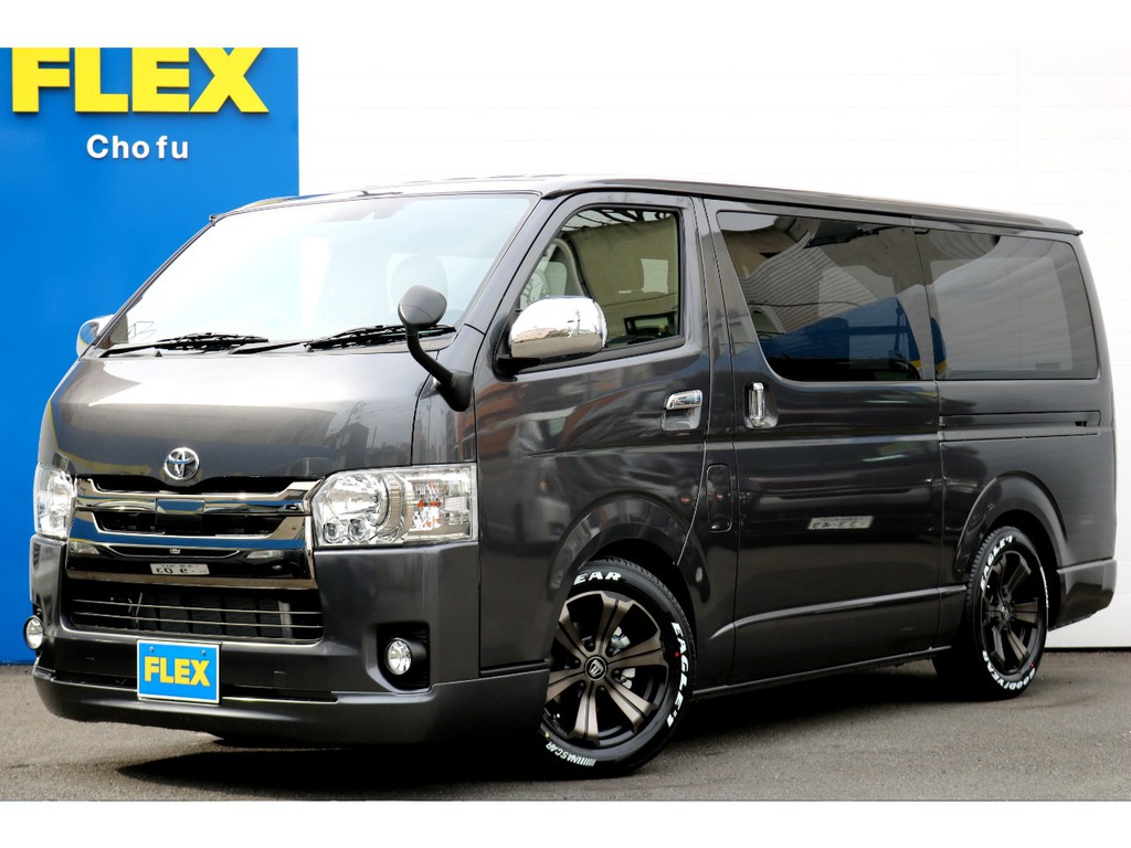 ハイエース調布店０４２４－４０－１１９１までお問い合わせください！新車ハイエースVスーパーＧＬダークプライムⅡ！両側パワースライドドア！