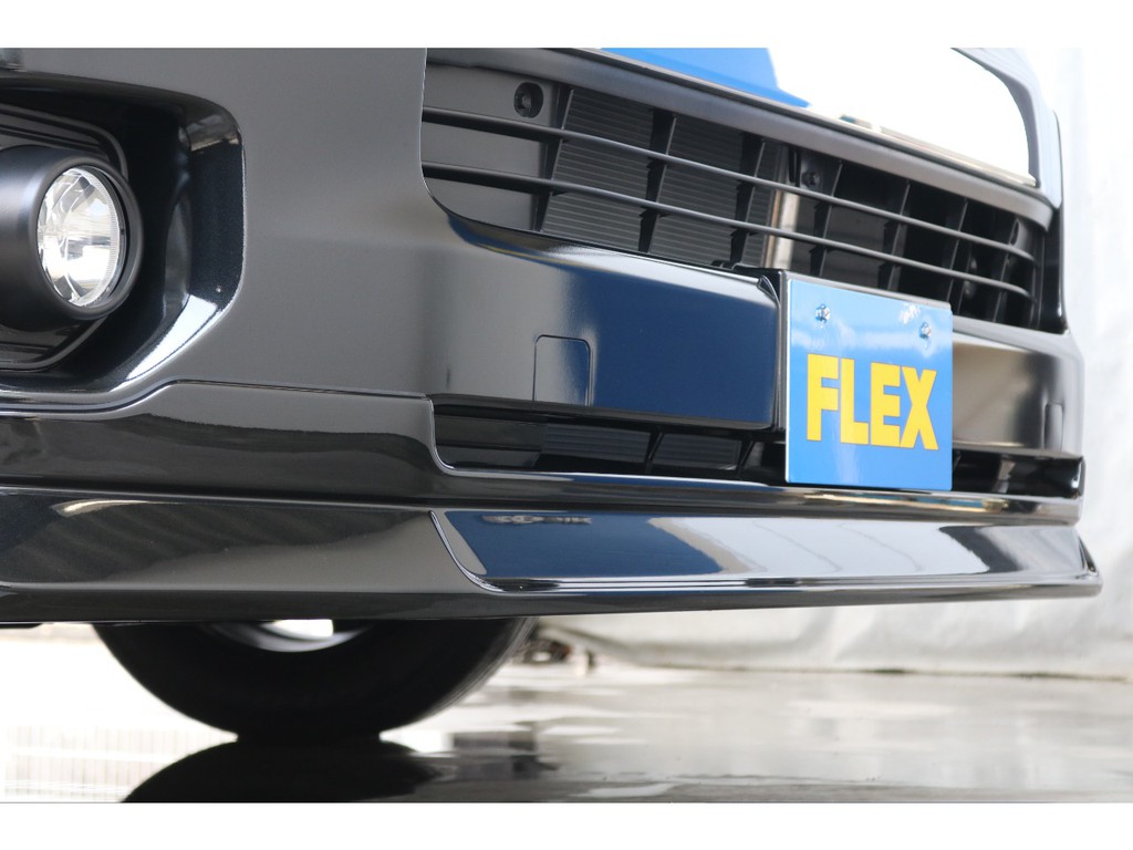 FLEXオリジナルフロントリップスポイラー装着済み！フロントの印象が大きく変わっております！