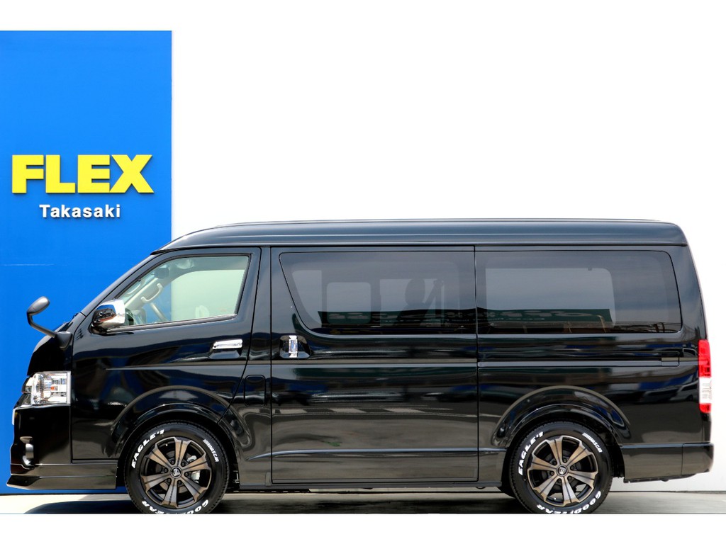 新車未登録　ハイエースワゴンＧＬ　ガソリン４ＷＤ　１０人乗り３ナンバー登録　寒冷地仕様　ＦＬＥＸオリジナル内装アレンジ【Ｖｅｒ１】！