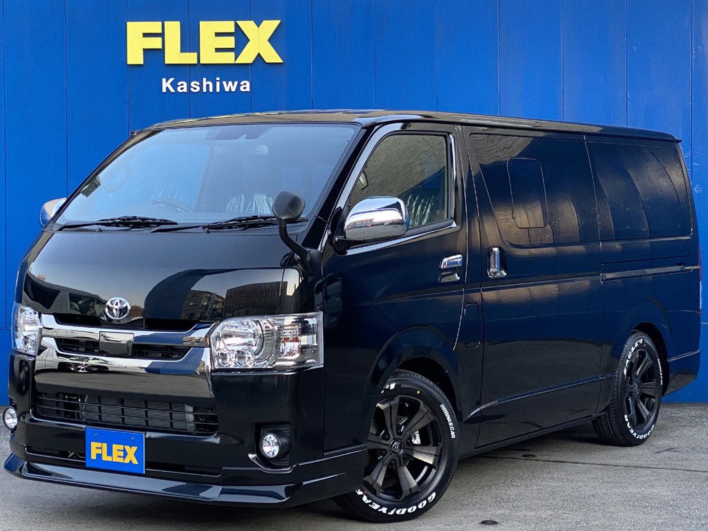 新車ハイエース スーパーＧＬ ダークプライムⅡ フレックスオリジナル ライトカスタムパッケージが入庫しました！！