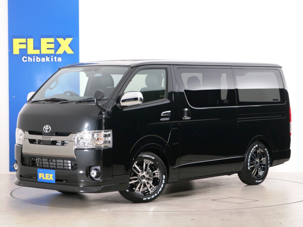 新車未登録　ハイエースバン　Ｓ－ＧＬ　ＤＰⅡ　ガソリン２ＷＤ　床張りカスタムＰＫＧ！