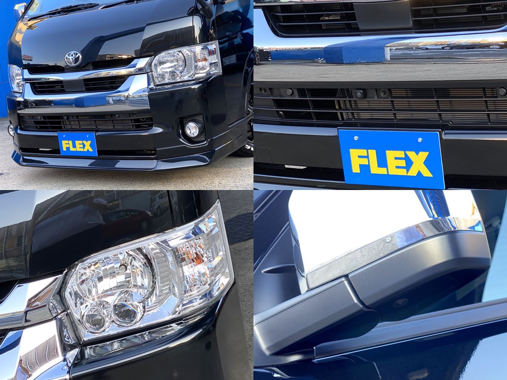 ＦＬＥＸオリジナル ＤｅｌｆｉｎｏＬｉｎｅフロントスポイラーをセット！！フロントカメラやサイドカメラもついてますよ☆
