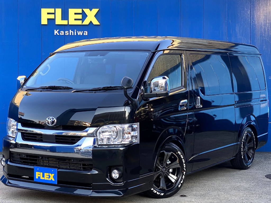 新型ハイエースワゴンＧＬ ＦＬＥＸオリジナルシートアレンジＶｅｒ１ ツインナビ ライトカスタムパッケージが入庫しました！！