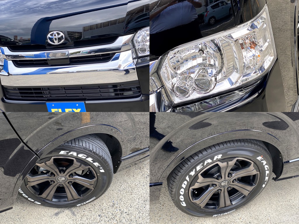 ＦＬＥＸオリジナル ＤｅｌｆｉｎｏＬｉｎｅオーバーフェンダー装着！！２インチローダウンがさらにローダウンに見えますよ☆