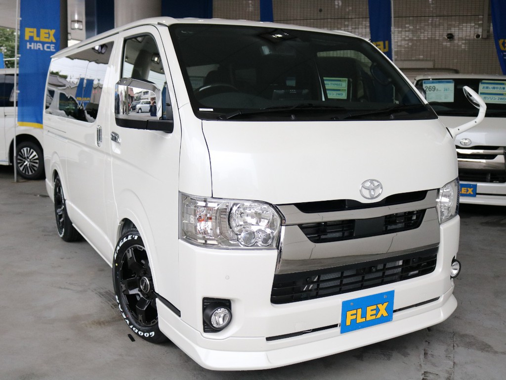 FLEXオリジナルDelfinoLineフロントスポイラ－☆フェンダーミラー同色塗装☆