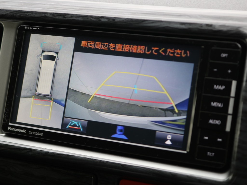 駐車時の飛び出し事故を防止するパーキングブレーキサポート搭載☆
