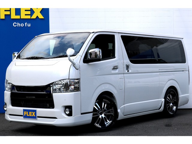 ハイエース調布店０４２４－４０－１１９１までお問い合わせください！新車ハイエースＶダークプライムⅡ２０００ｃｃガソリン車！ＥＳＳＥＸエアロＣＯＢＲＡのコラボ！