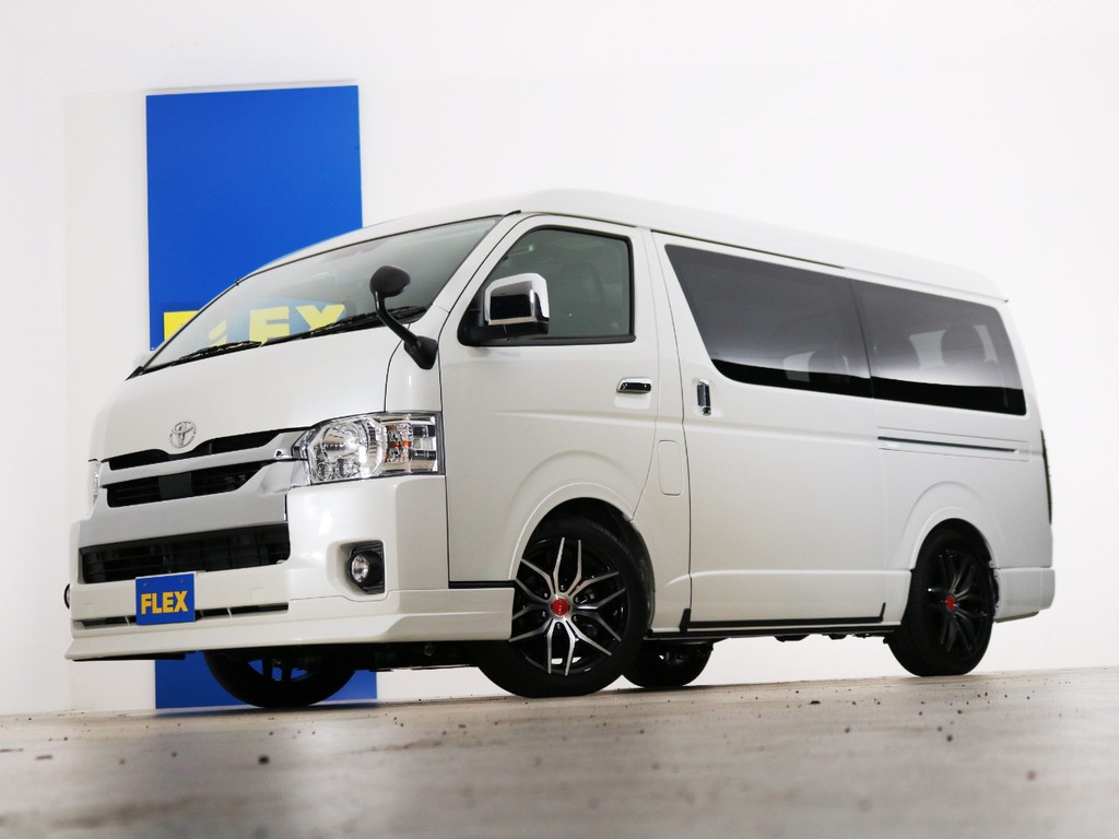 新車未登録　ハイエースワゴンＧＬ　一部改良後【新型】　ガソリン４ＷＤ　１０人乗り３ナンバー登録　寒冷地仕様　ＦＬＥＸオリジナル内装アレンジ【Ｖｅｒ１】！