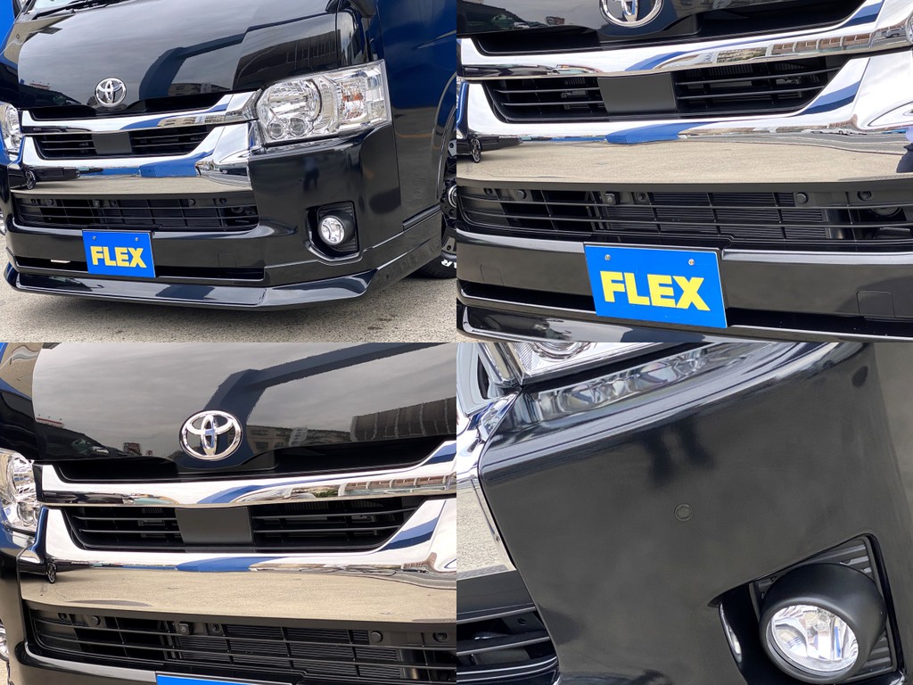 ＦＬＥＸオリジナル ＤｅｌｆｉｎｏＬｉｎｅフロントスポイラーをセット！！フロントカメラなど安全性能が向上！！