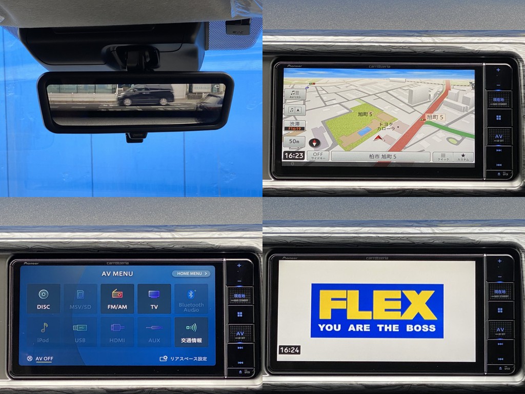 デジタルインナーミラー完備！！カロッツェリア フルセグメモリーナビはＣＤ録音やＤＶＤ再生できますよ☆